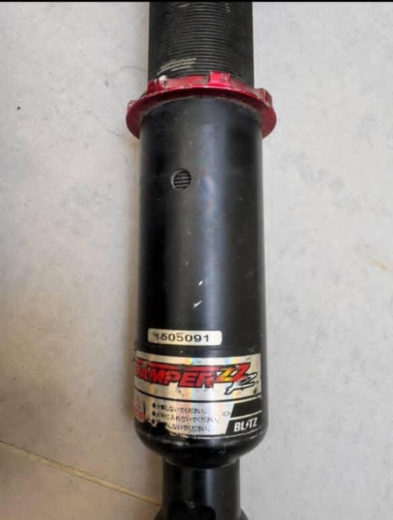 Used BLITZ ZZR adjustable coilovers, rear only, IS300