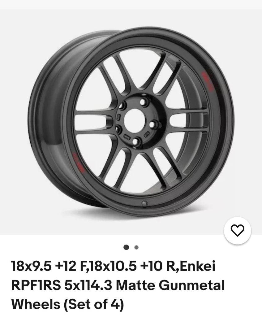 Original Enkei RPF1RS R18 rims 5x114.3